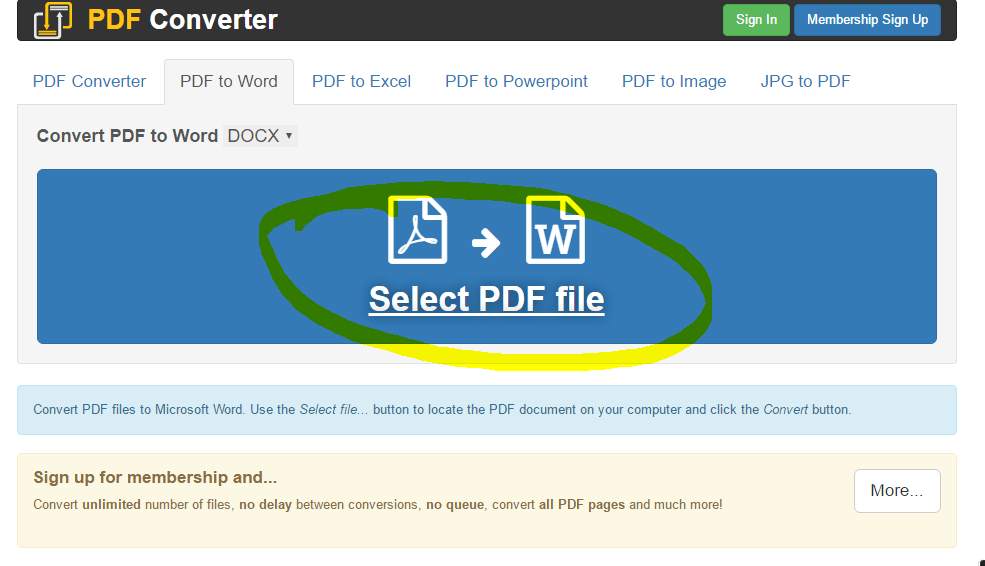 Select PDF